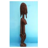 HAND-CARVED FEMALE AFRICAN FIGURE