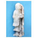 CHINESE CARVED JADE FIGURINE OF SHOU LAO
