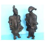 TWO BRONZE FIGURINES