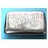 SILVER SOUVENIR CIGARETTE CASE