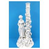 19TH C. BLANC DE CHINE  FIGURAL CANDLESTICK
