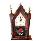 ANTIQUE NEW HAVEN STEEPLE CLOCK