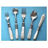 VINTAGE ITEMS with MOTHER-OF-PEARL HANDLES