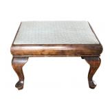 ANTIQUE QUEEN ANNE STYLE FOOTSTOOL