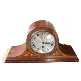 TAMBOUR SHAPED MANTLE CLOCK