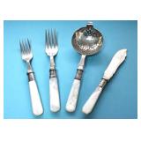 VINTAGE ITEMS with MOTHER-OF-PEARL HANDLES