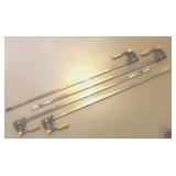 4 STEEL BAR CLAMPS