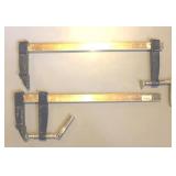 2 SLIDING BAR CLAMPS
