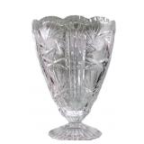 VINTAGE CRYSTALFOOTED VASE