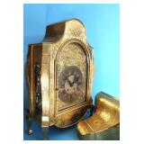 GERMAN GILDED MANTEL CLOCK