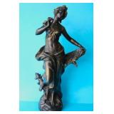 PATINATED SPELTER SCULPTURE