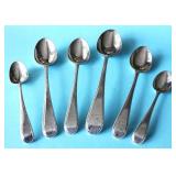 SIX STERLING SILVER SPOONS