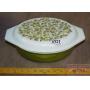 Vintage Pyrex Verde Green Olive Casserole Dish.