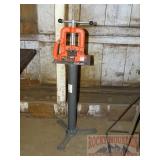 Central Forge 4" Pipe Yoke Vise on Stand.