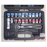 Pittsburgh SAE/Metric Socket Set in Case.