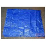 Blue Tarp.  Approximately 10