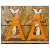 Pair of Yellow Jack Stands.