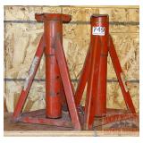 Pair of Red Jack Stands.