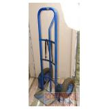 Blue 2 Wheel Dolly W/ Pneumatic Tires.