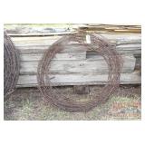 36" Roll of Barbed Wire.
