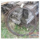 36" Roll of Barbed Wire.