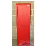 1 Door Red Metal Locking Cabinet.