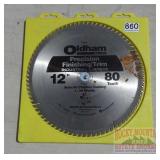 Oldham 12" Carbide Finishing/Trim Blade.
