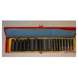 1/2" Metric Deep Well Socket Set in Case.