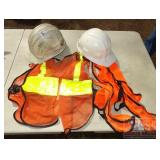 2 Safety Vests & 2 Hard Hats.