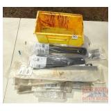 Assorted Wire Ties in Yellow Bin.