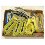 Assorted Tie Down Straps & Parts.