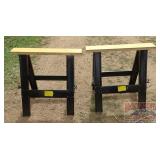 2 Foldable Sawhorses.