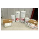 Assorted Fleetguard Filters.