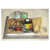 Head Lamp, Bungee, Padlock, Tape & More.