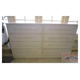 Vintage 8 Drawer Painted Dresser.