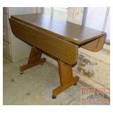 Rolling Drop Leaf Table.