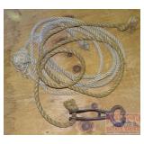 Vintage Bull Nose Ring W/ Rope.