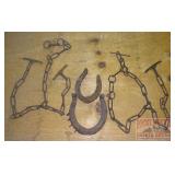 Vintage Chain Hobbles & Horse Shoes.