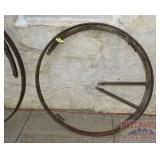 Vintage Iron Wagon Wheel Rim.