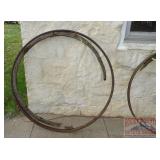 Vintage Iron Wagon Wheel Rim.