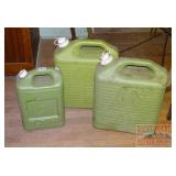 2 5 Gallon & 1 2 Gallon Plastic Water Jugs.