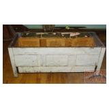 Cool Antique Raised Panel Trunk Base.