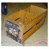 Vintage "Dream Flower" Wooden Crate.
