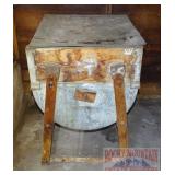 Cool Antique Washing Machine W/ Galvanized Basin.