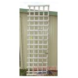White Wooden Trellis.