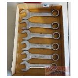 Snap-On 6 PC SAE Short Combination Wrench Set.