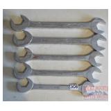 MAC 5 PC SAE Angle Head Open End Wrench Set.