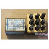 3/16" Number Stamp Set in Wood Case.