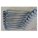 Diamond Tools Metric Deep Offset Ring Wrench Set.