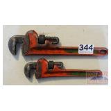 MAC Tools 8" & 10" Pipe Wrenches.